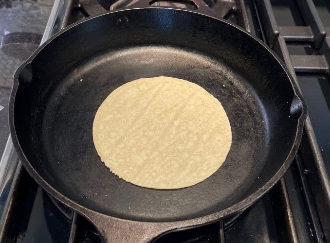 warming tortillas