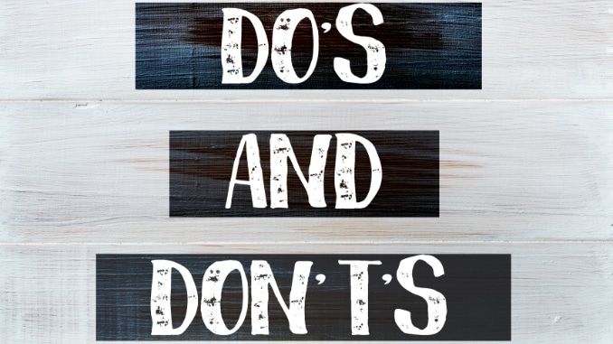 Duck Walk Do's and Don'ts