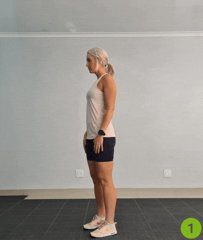 Shoulder Rolls- bodyweight exercises at home - strength training for energy