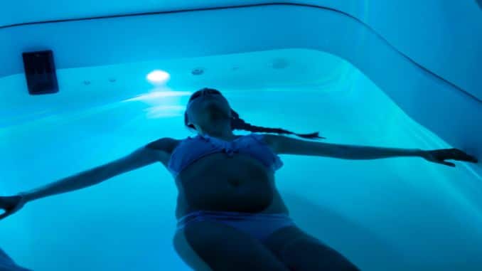 woman-deprivation-tank=therapy - float therapy benefits