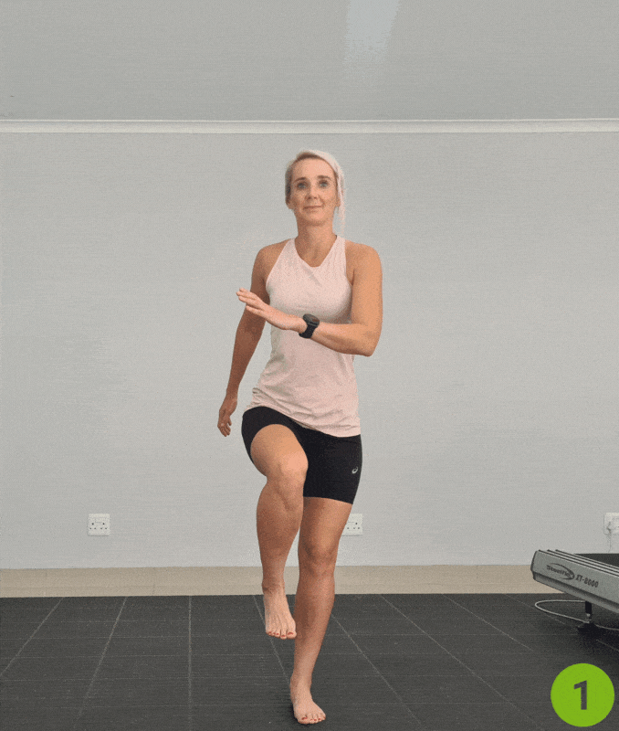 High Knees-  bodyweight cardio circuit